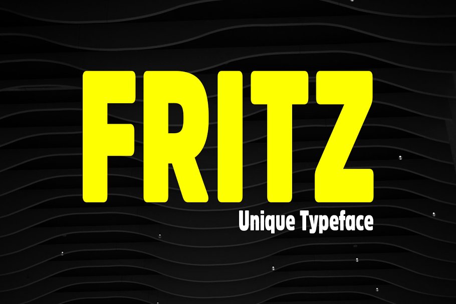 Beispiel einer Fritz Regular-Schriftart